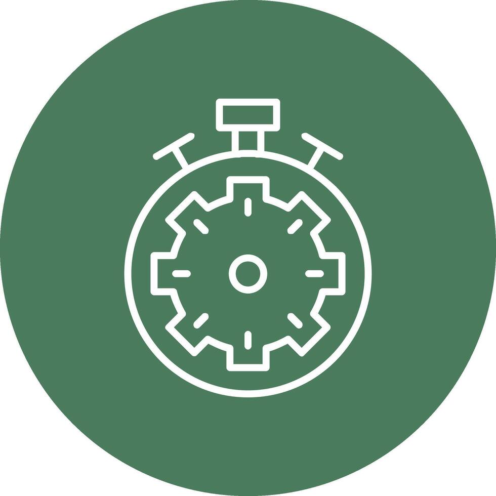 Fast Processing Line Multi Circle Icon vector