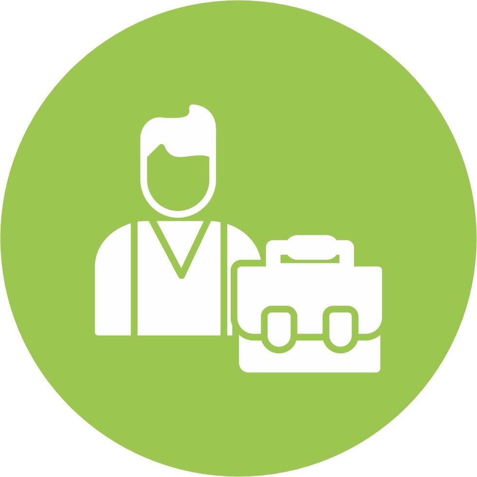 Broker Glyph Multi Circle Icon vector