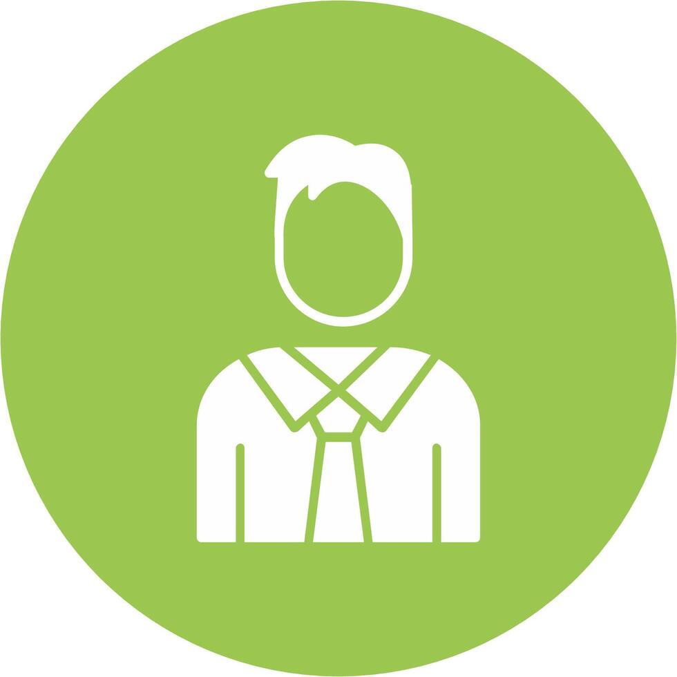 Supervisor Glyph Multi Circle Icon vector