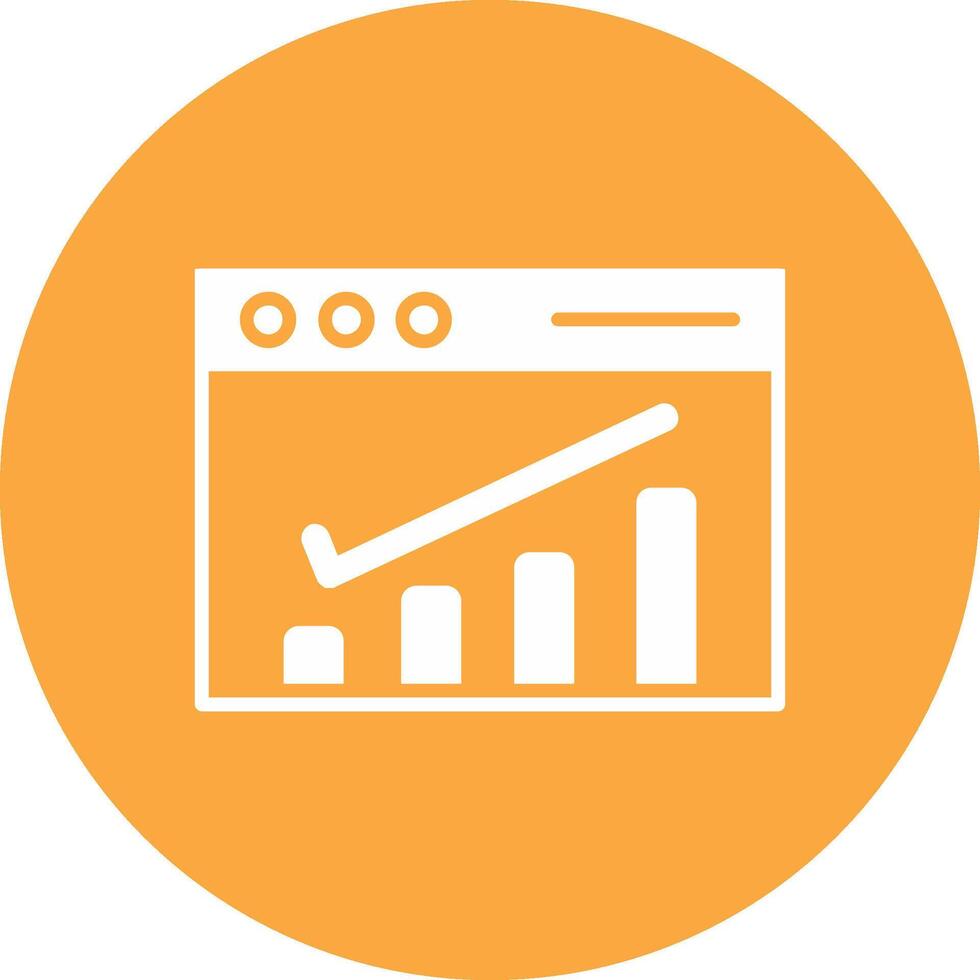 Page rank Checker Glyph Multi Circle Icon vector