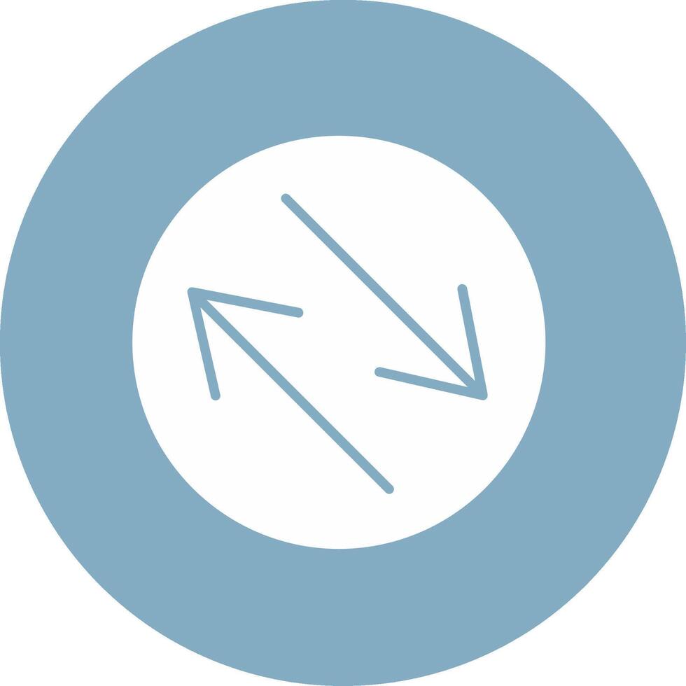 Swap Glyph Multi Circle Icon vector