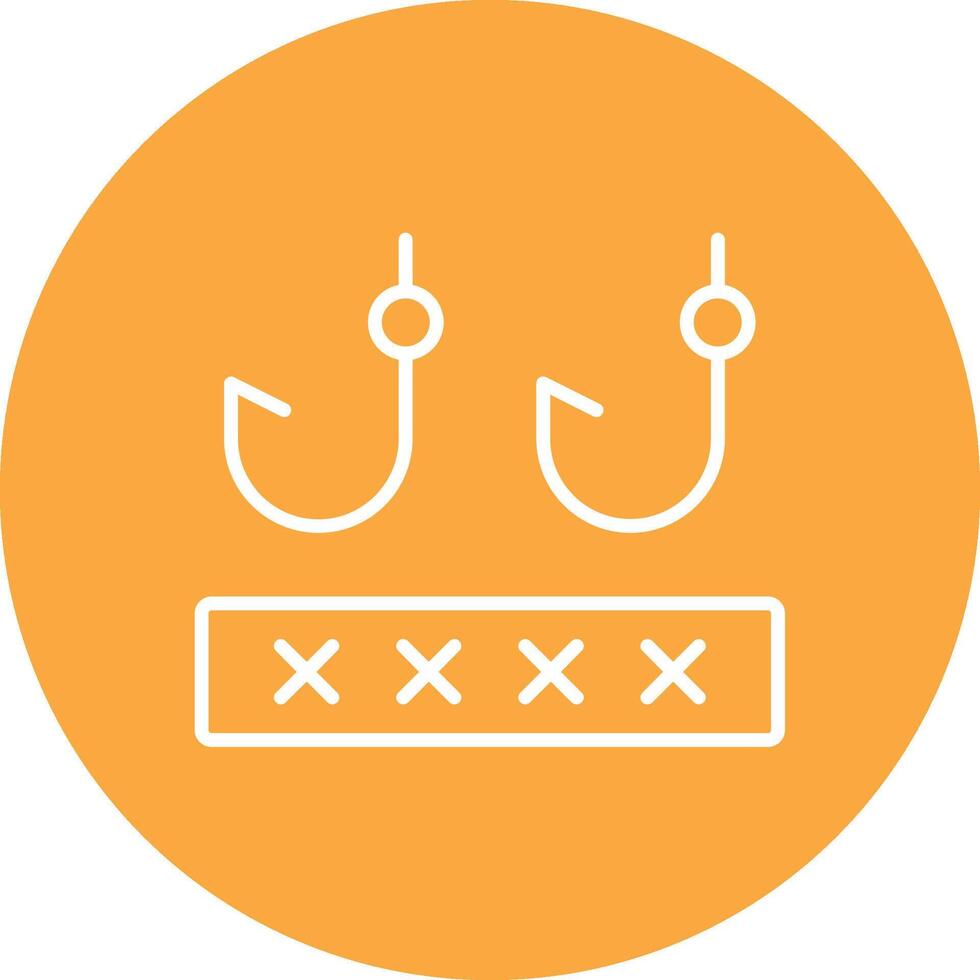 Phising Line Multi Circle Icon vector