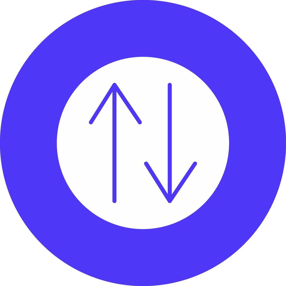 Swap Glyph Multi Circle Icon vector