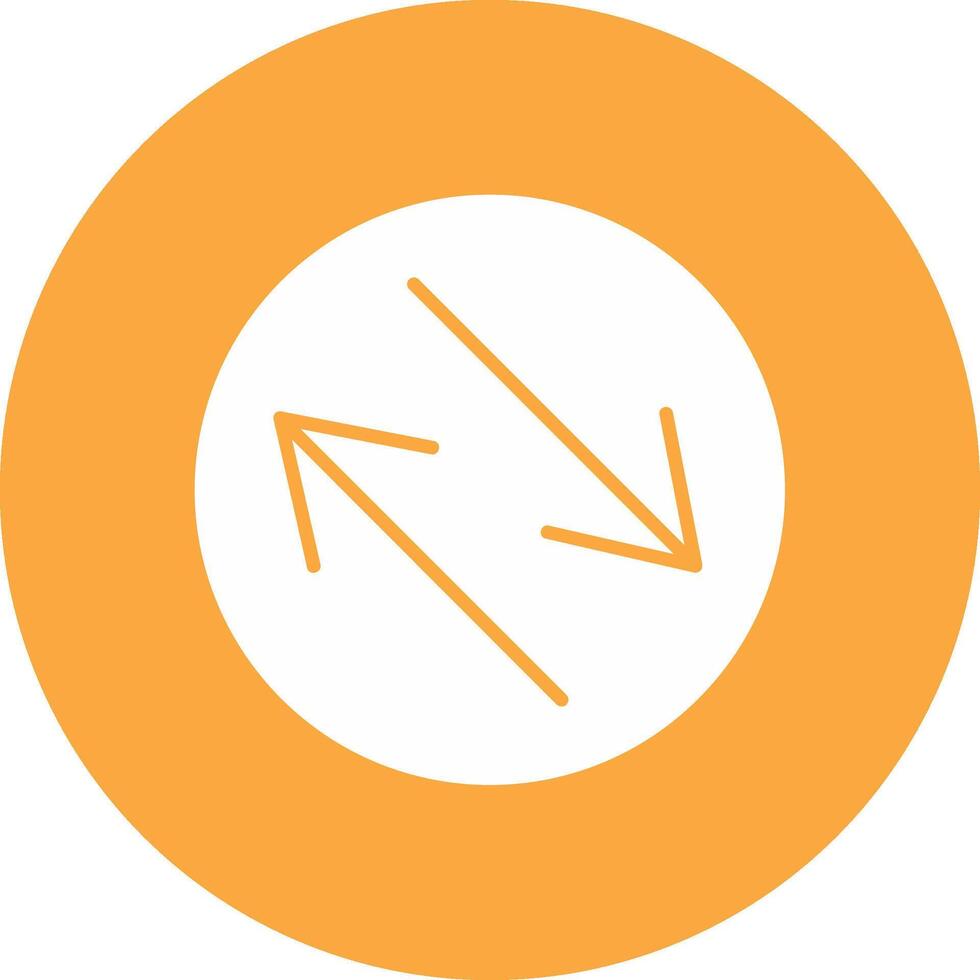 Swap Glyph Multi Circle Icon vector