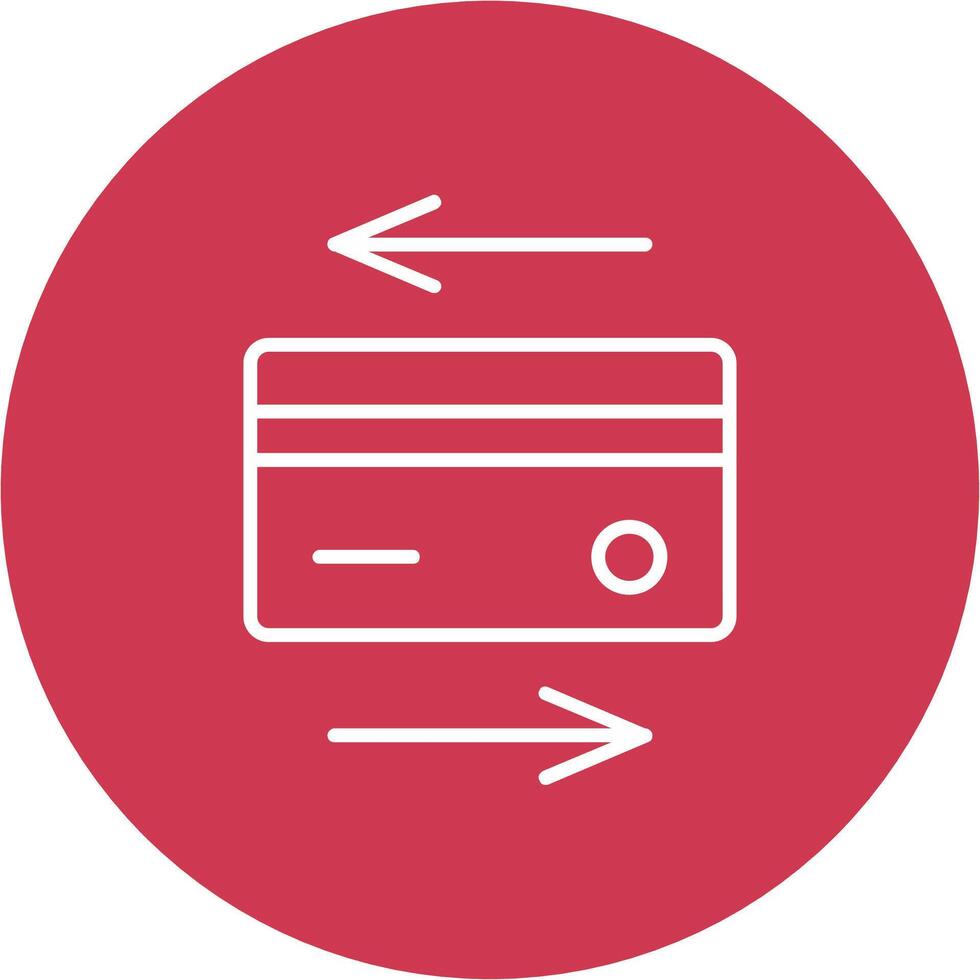 Payment Method Line Multi Circle Icon vector