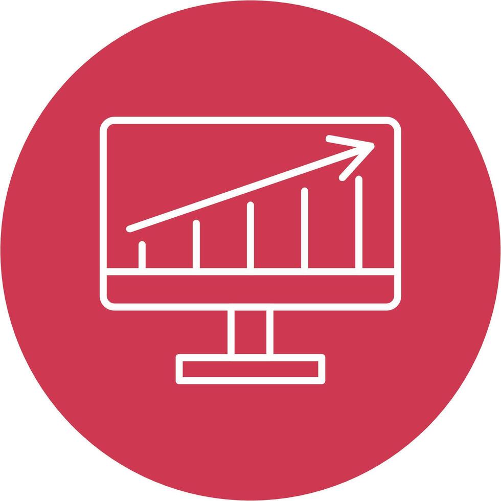 Traffic Analytic Line Multi Circle Icon vector