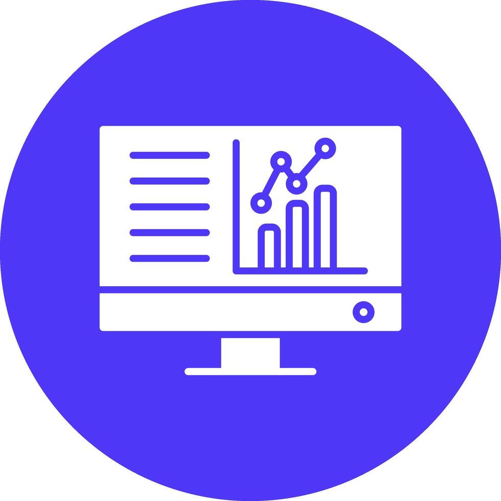 Dashboard Glyph Multi Circle Icon vector