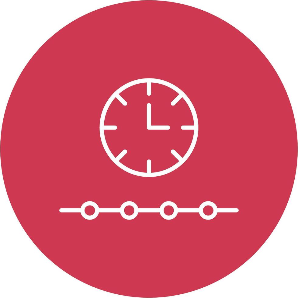 Free Time Line Multi Circle Icon vector