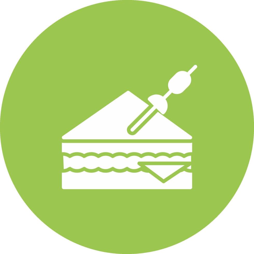 Sandwich Glyph Multi Circle Icon vector
