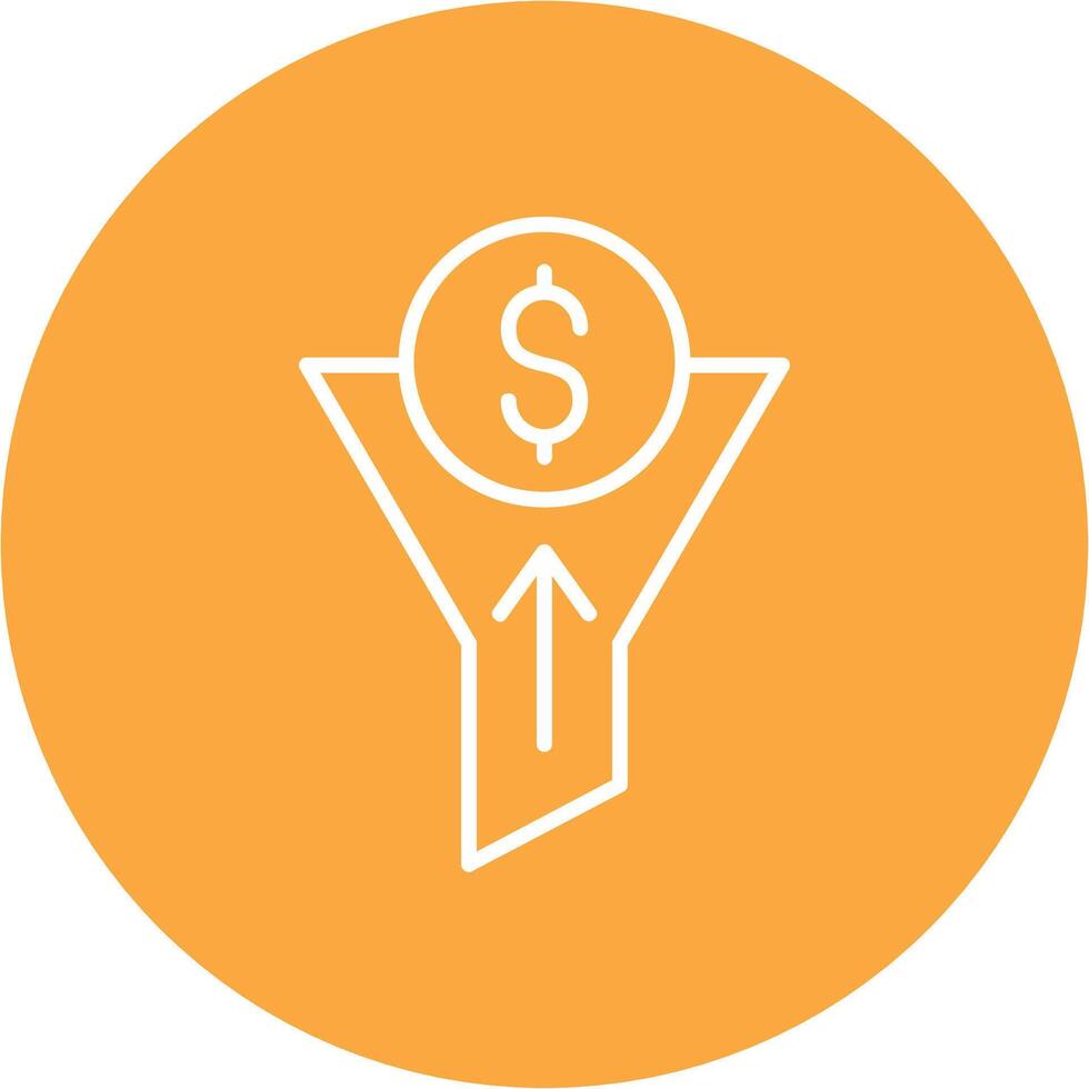 Traffic Conversion Line Multi Circle Icon vector