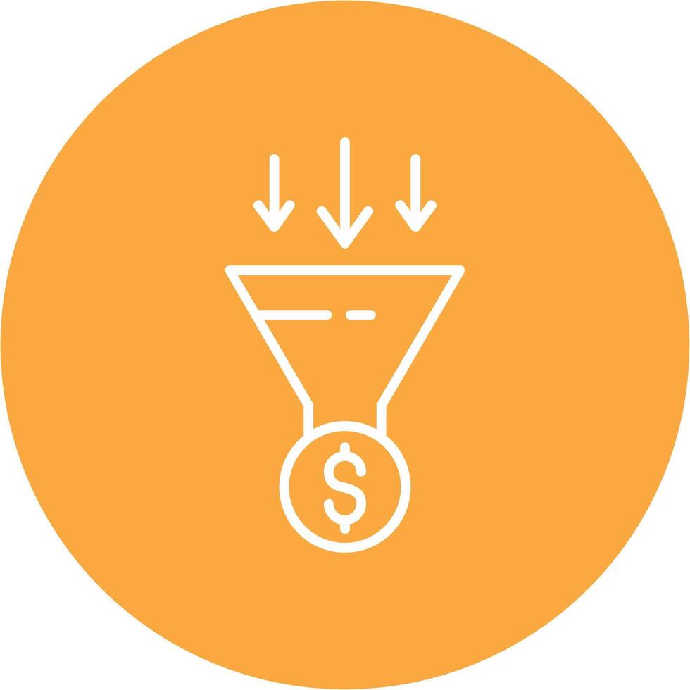 Conversion Optimization Line Multi Circle Icon vector