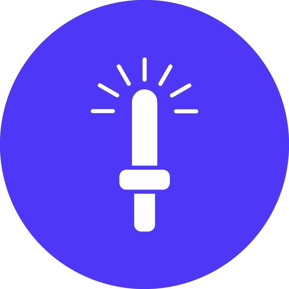 Light Stick Glyph Multi Circle Icon vector