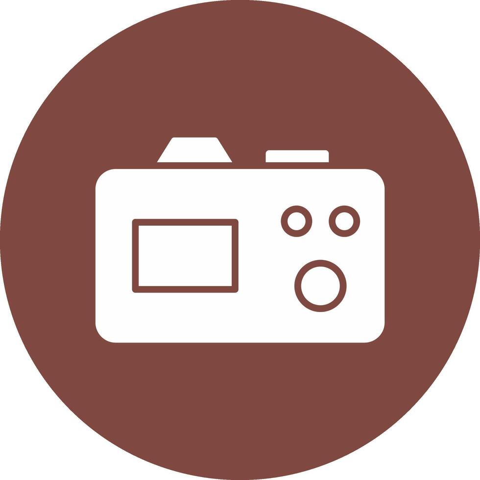 Camera Glyph Multi Circle Icon vector