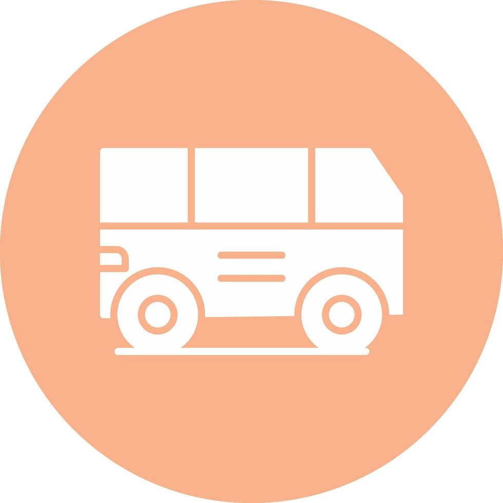 Van Glyph Multi Circle Icon vector
