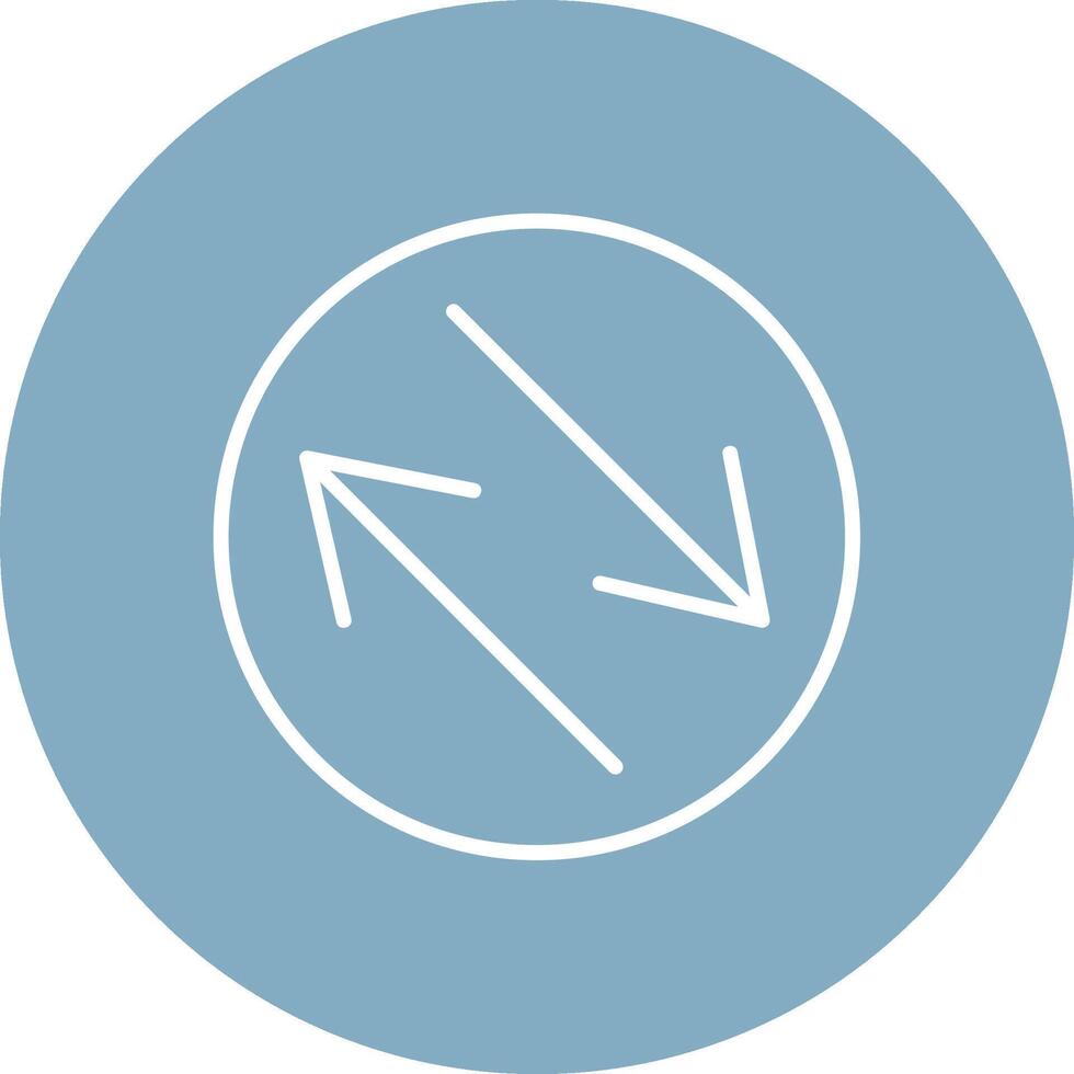 Swap Line Multi Circle Icon vector