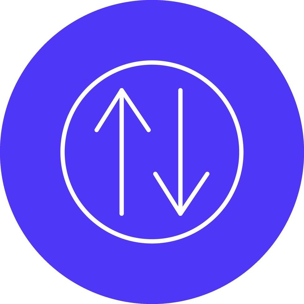 Swap Line Multi Circle Icon vector
