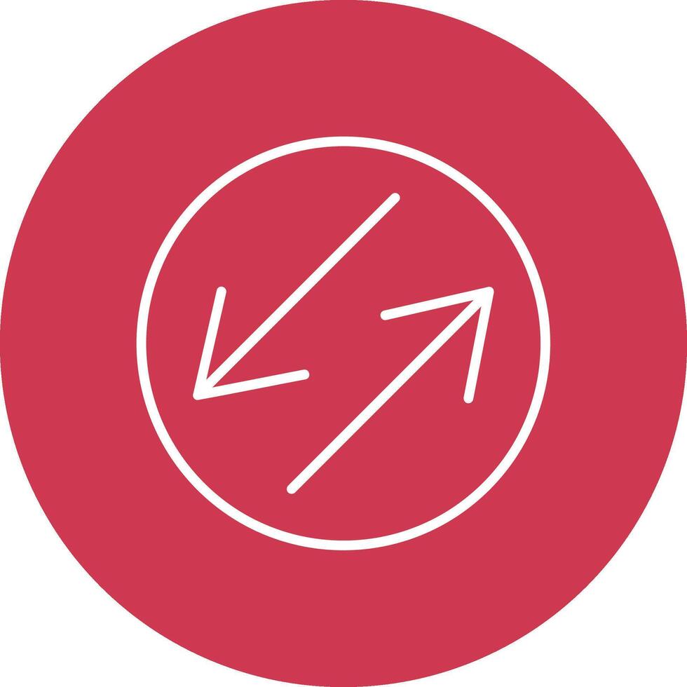 Swap Line Multi Circle Icon vector