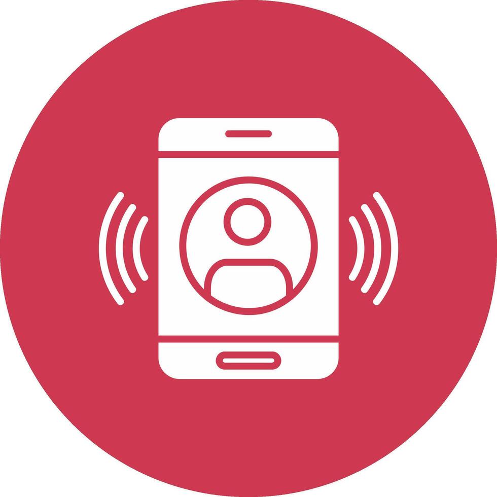 Call Glyph Multi Circle Icon vector