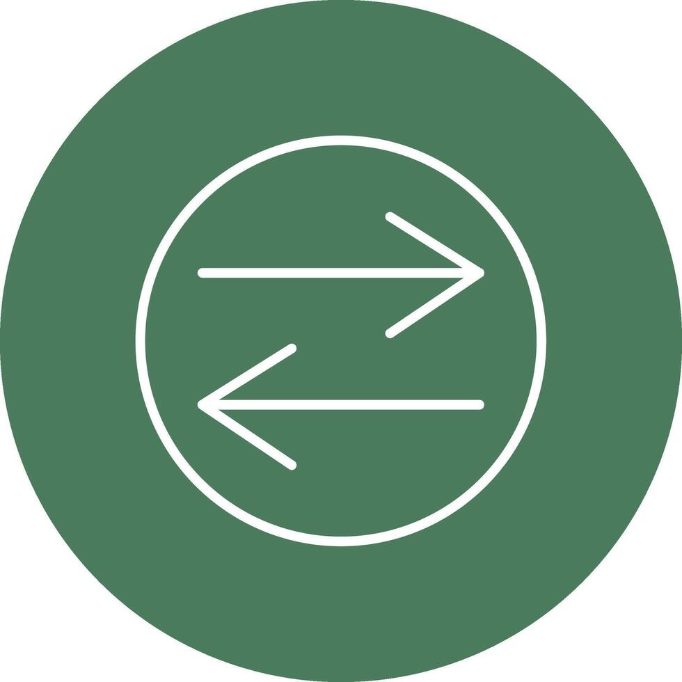 Swap Line Multi Circle Icon vector