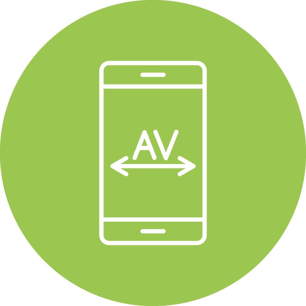 Kerning Line Multi Circle Icon vector