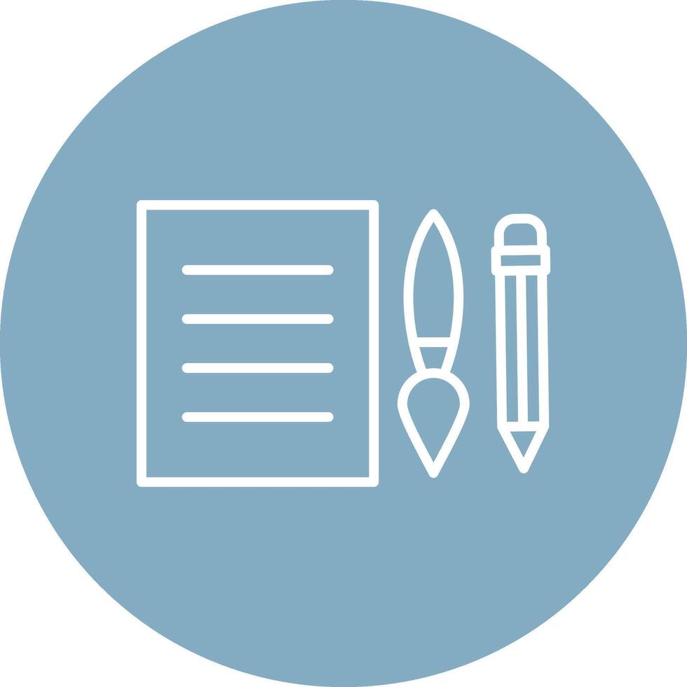 Edit Tools Line Multi Circle Icon vector