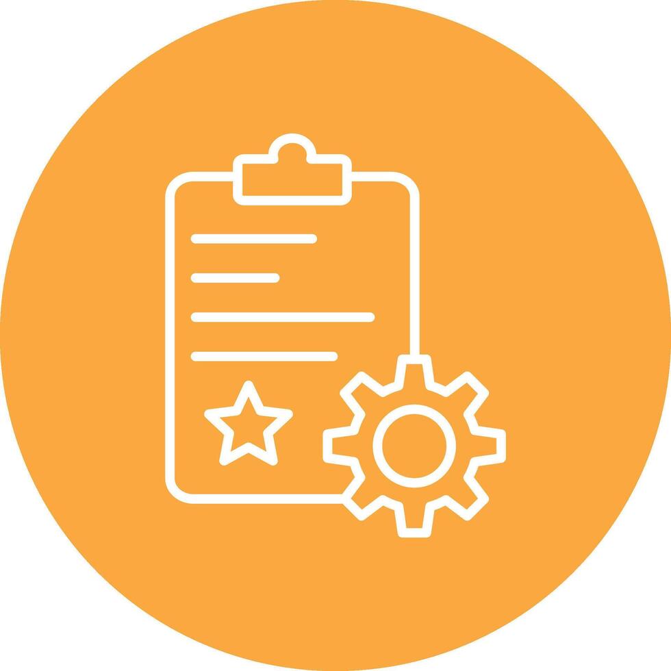 Quality Control Line Multi Circle Icon vector