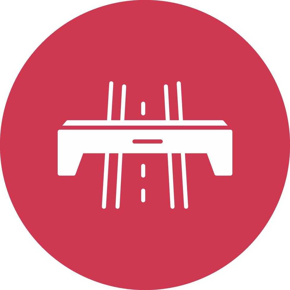 Motorway Glyph Multi Circle Icon vector