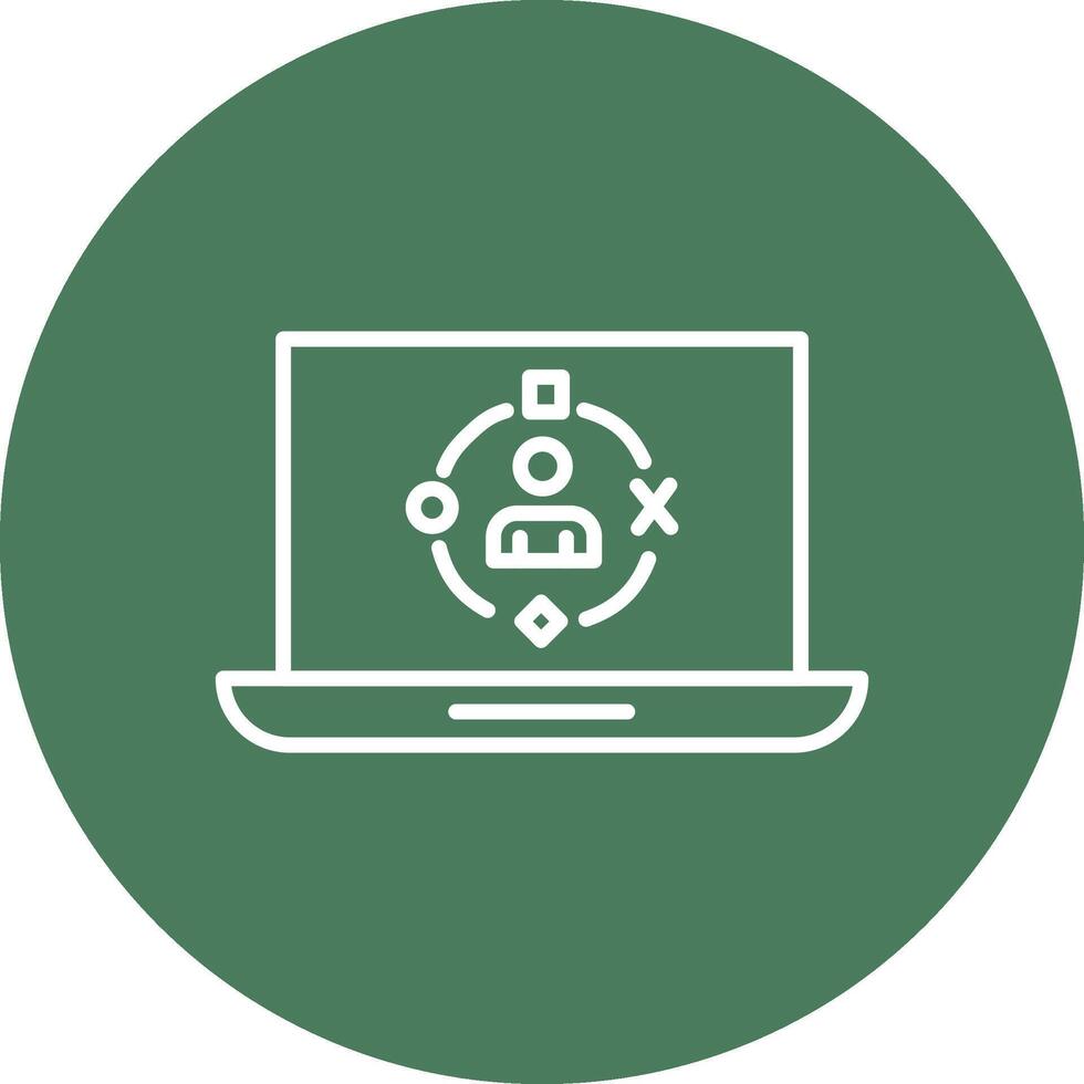 User Experience Line Multi Circle Icon vector