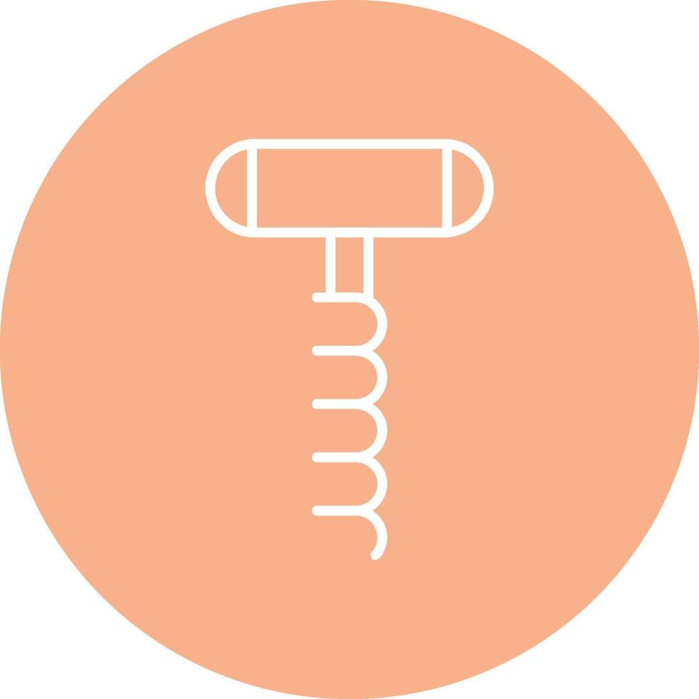 Corkscrew Line Multi Circle Icon vector