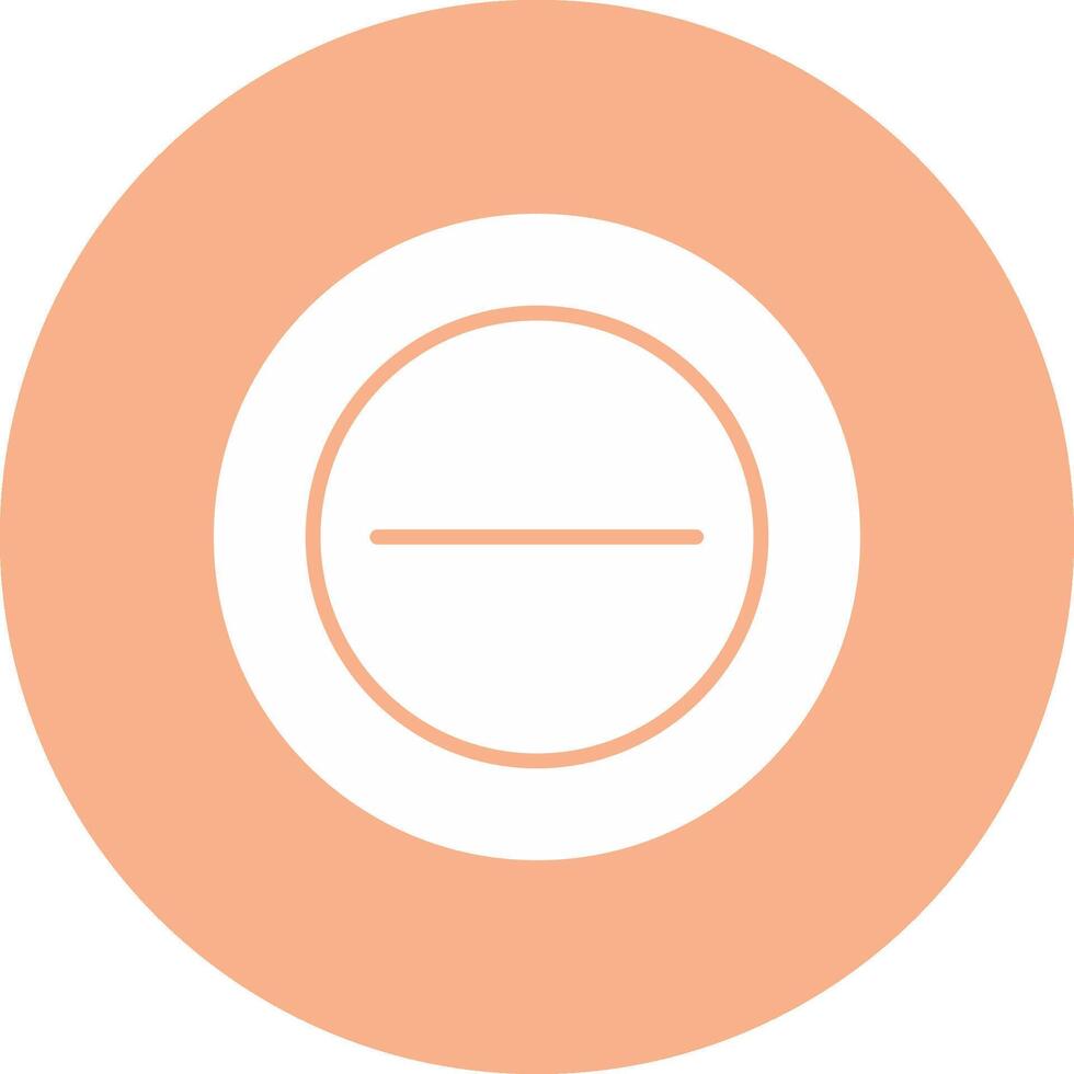 Minus Glyph Multi Circle Icon vector