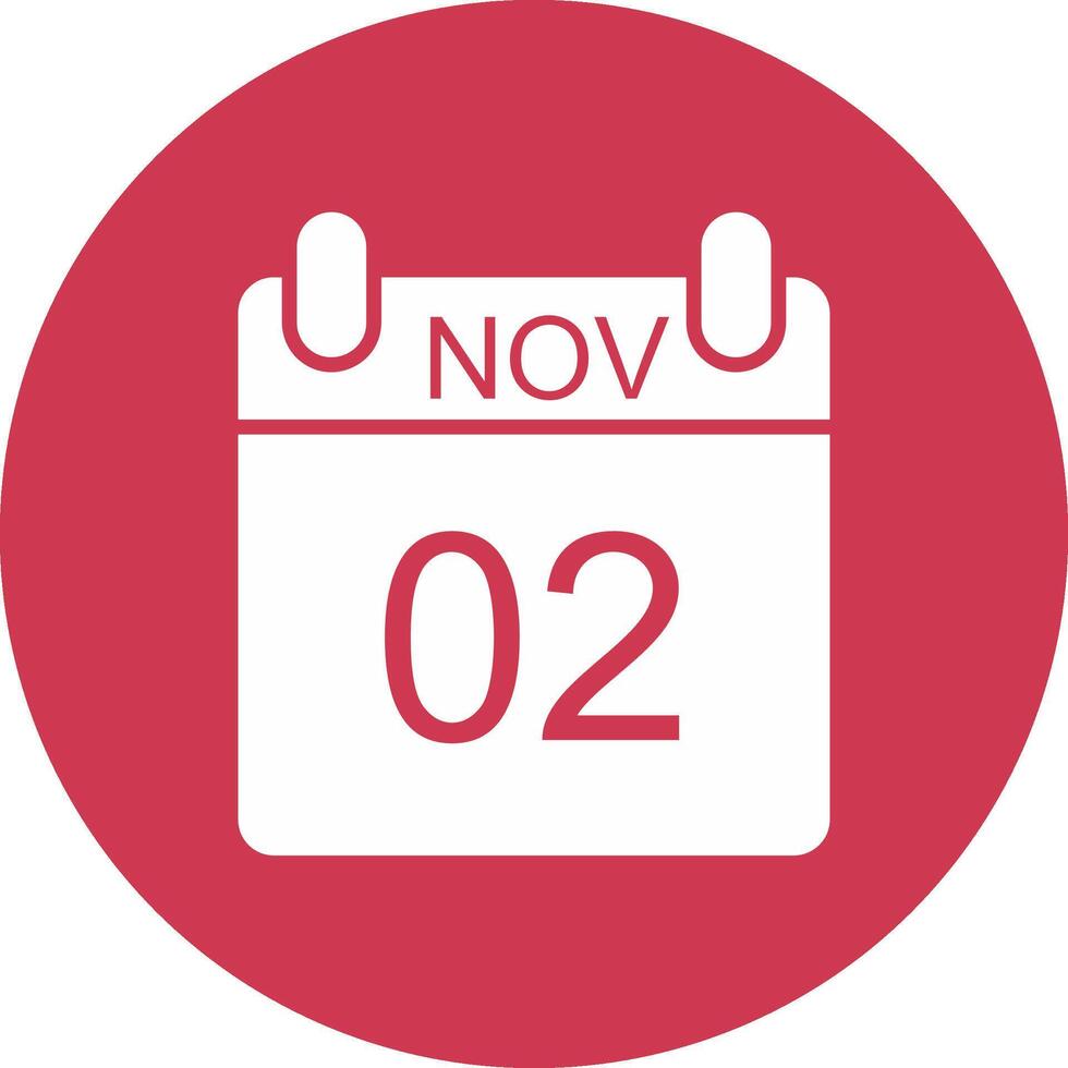 November Glyph Multi Circle Icon vector