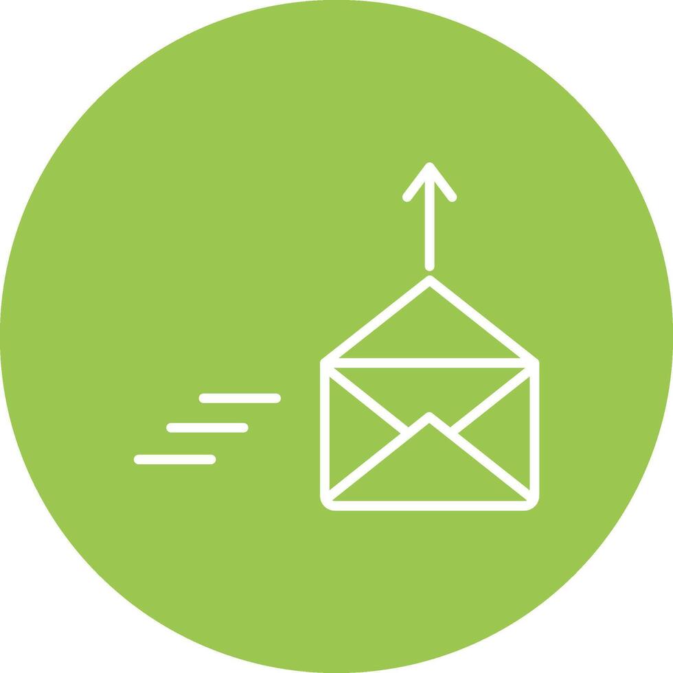 Mail Line Multi Circle Icon vector