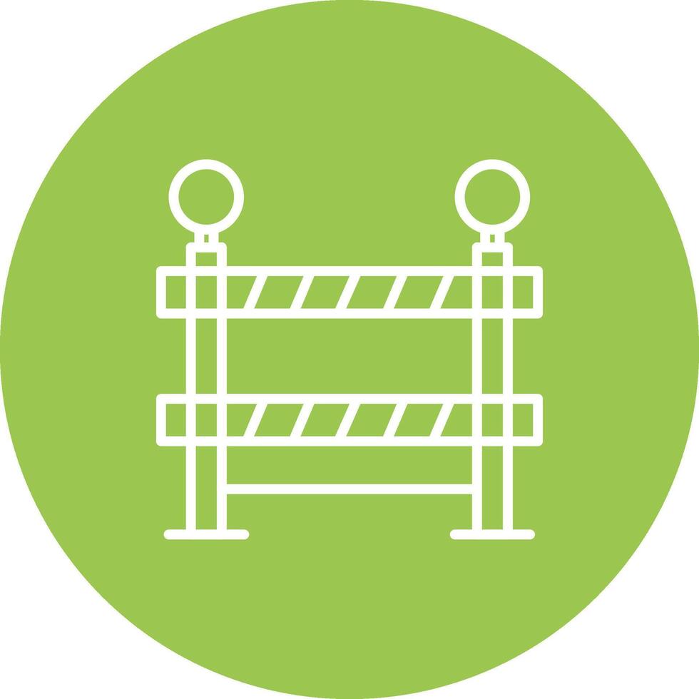 Barrier Line Multi Circle Icon vector