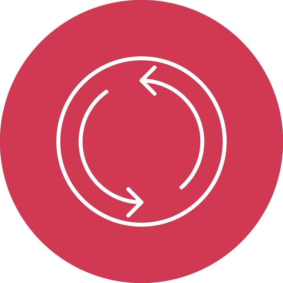 Repeat Line Multi Circle Icon vector
