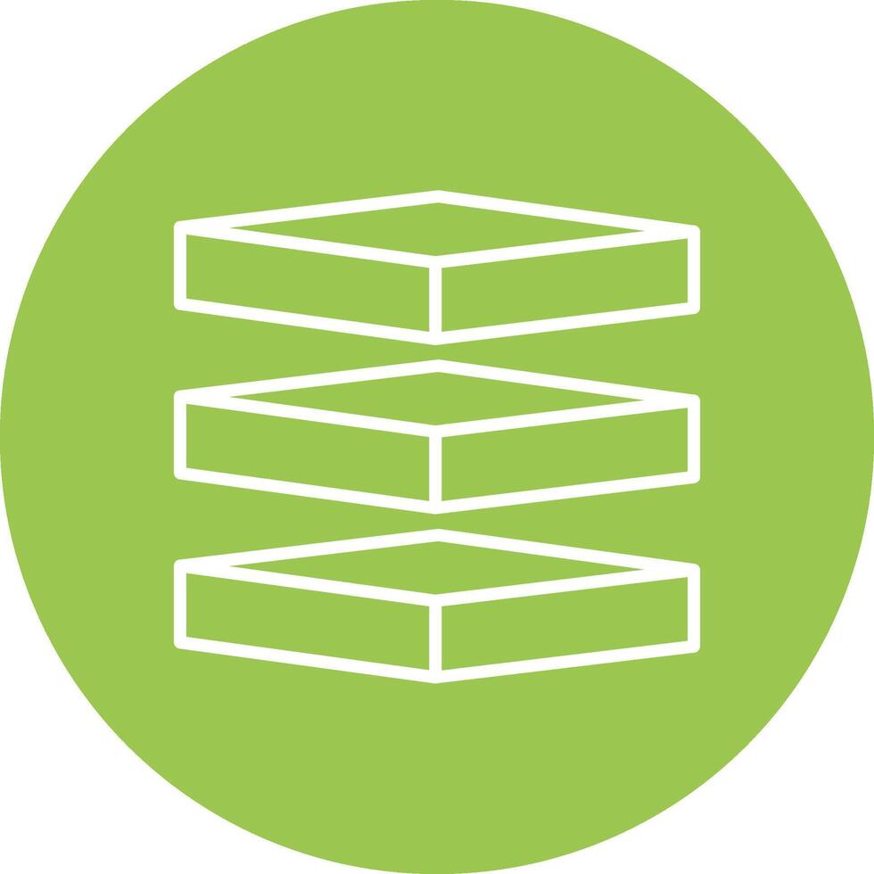 Layers Line Multi Circle Icon vector