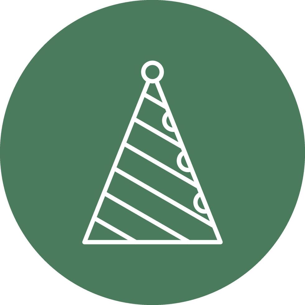 Hat Line Multi Circle Icon vector