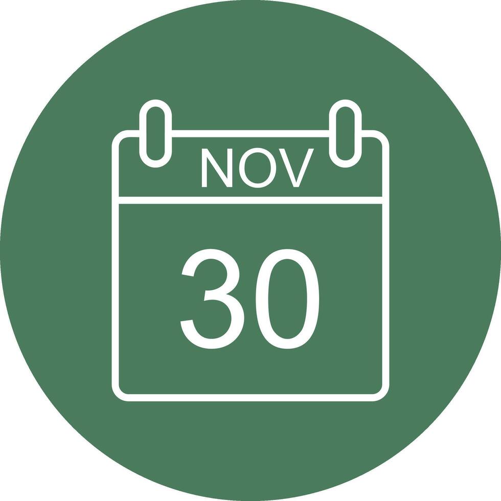 November Line Multi Circle Icon vector