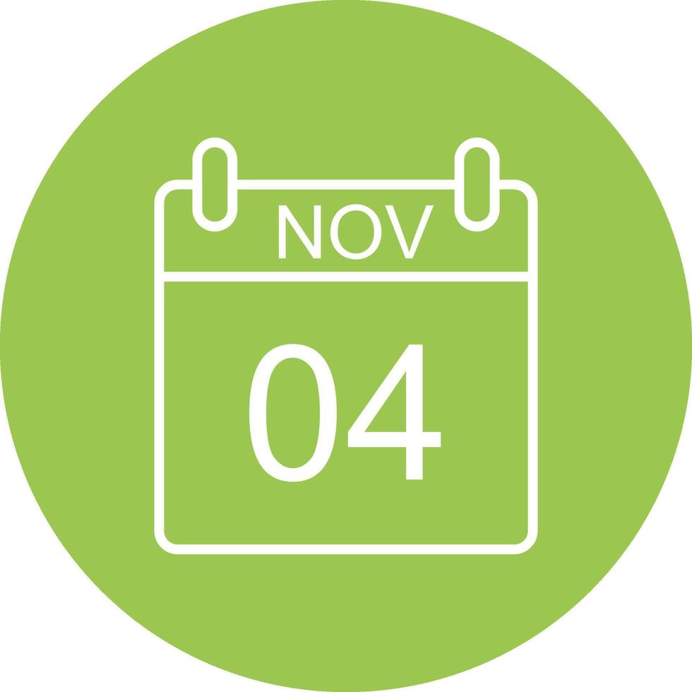 November Line Multi Circle Icon vector
