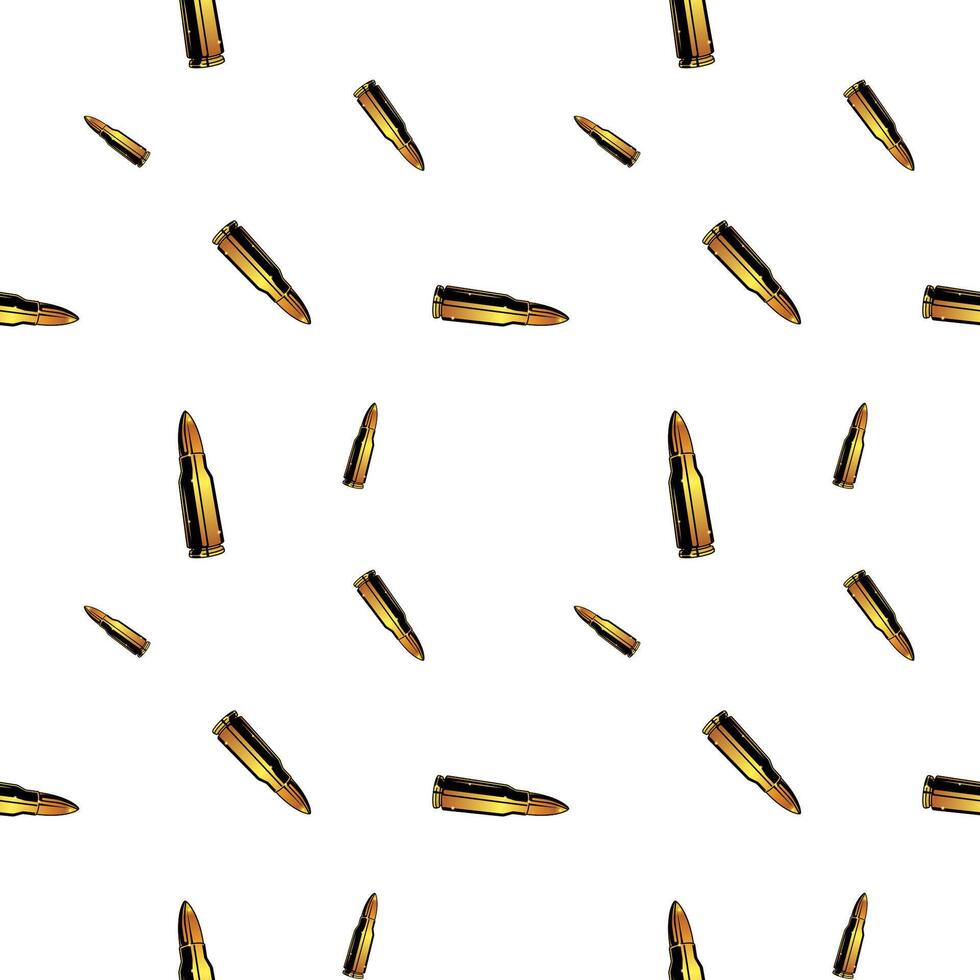 seamless pattern design with repeated gold bullets for banners, wallpaper, backdrop, etc. vector