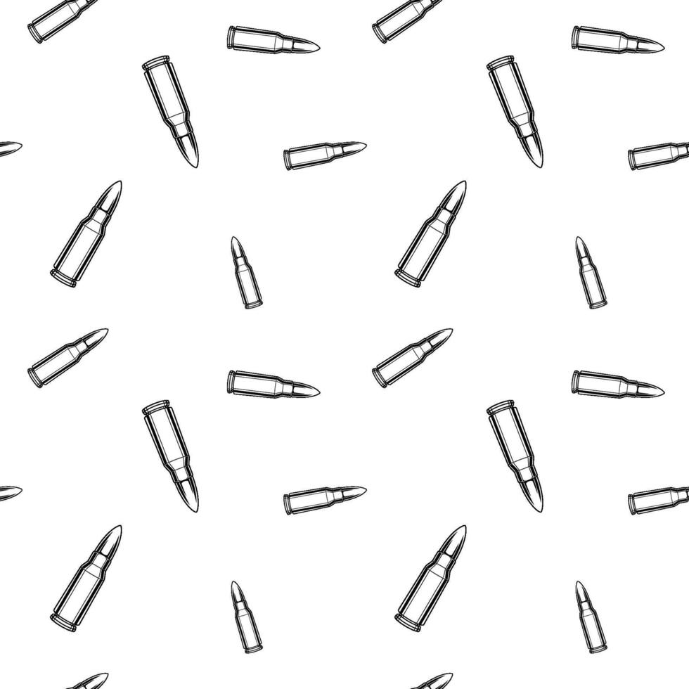 Repeated black and white chrome bullets, seamless pattern background or wallpaper. vector