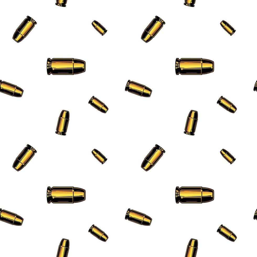 seamless pattern design with repeated gold bullets for banners, wallpaper, backdrop, etc. vector