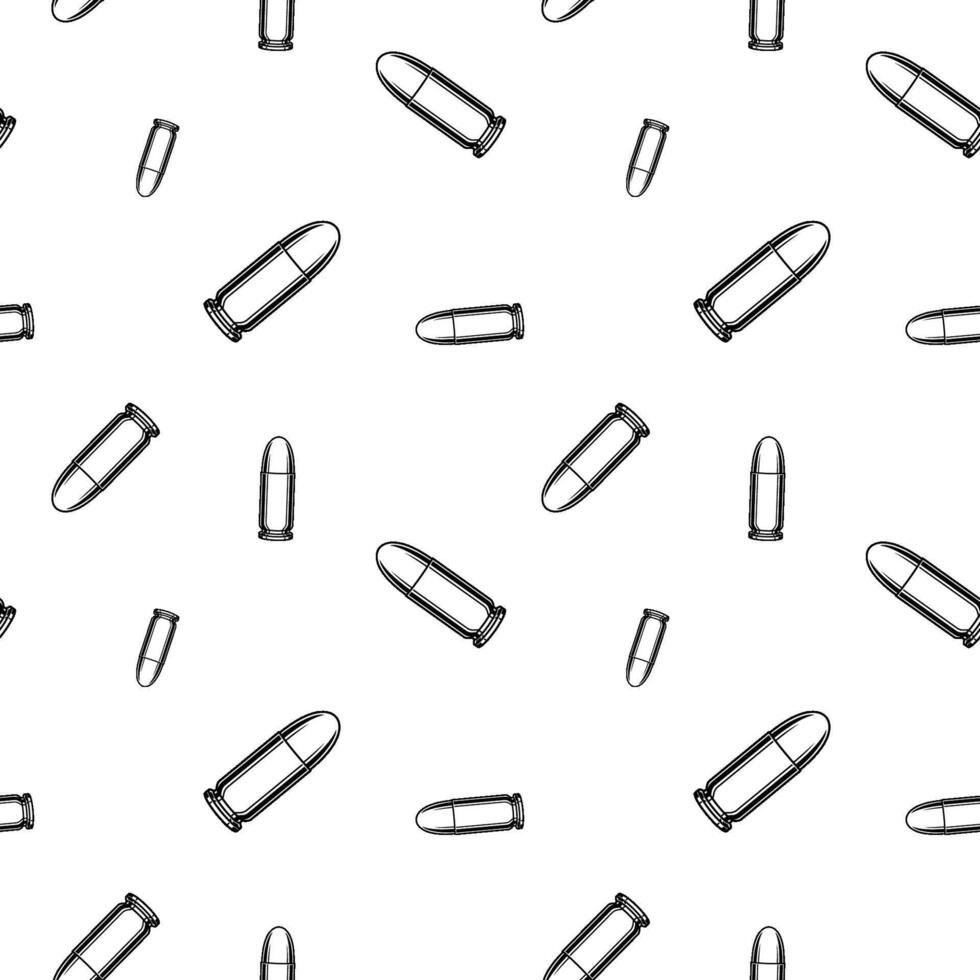 Repeated black and white chrome bullets, seamless pattern background or wallpaper. vector