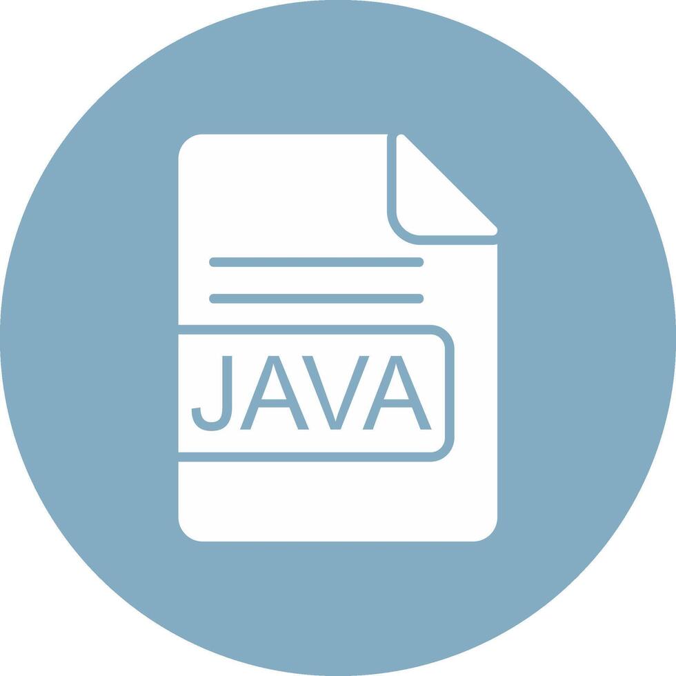 JAVA File Format Glyph Multi Circle Icon vector