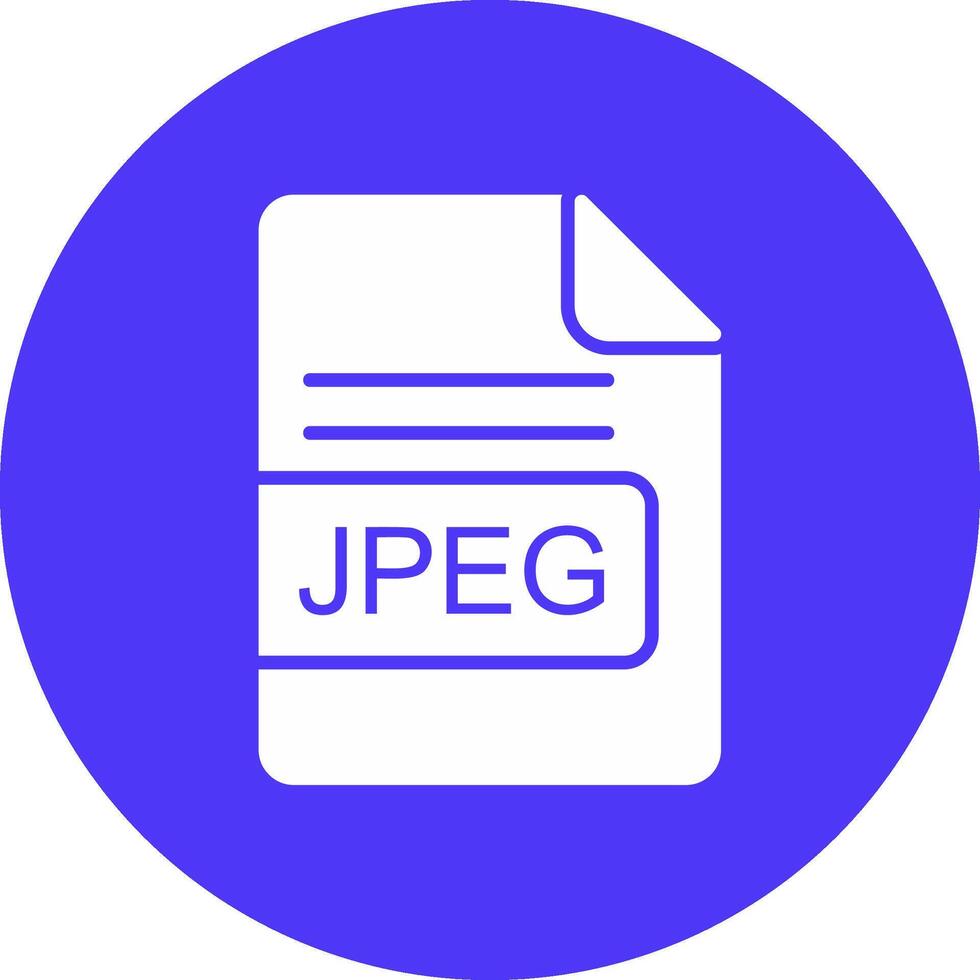 JPEG File Format Glyph Multi Circle Icon vector