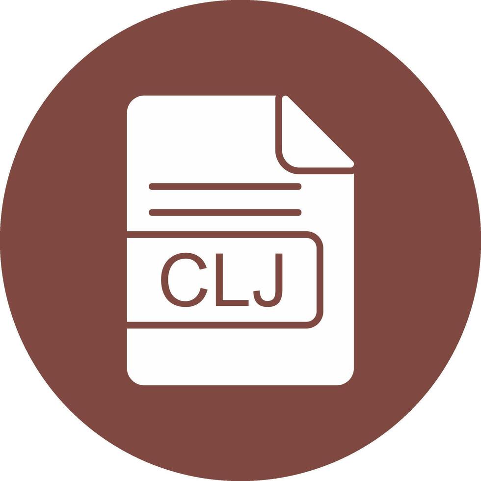 CLJ File Format Glyph Multi Circle Icon vector