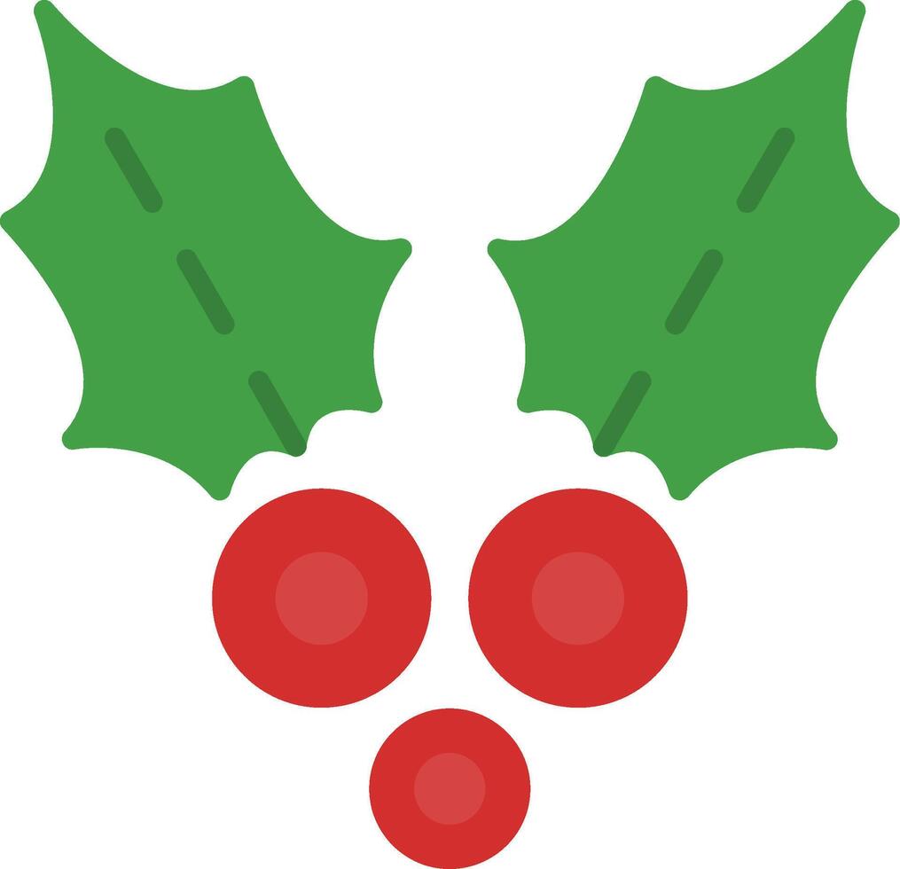 Holly Flat Icon vector