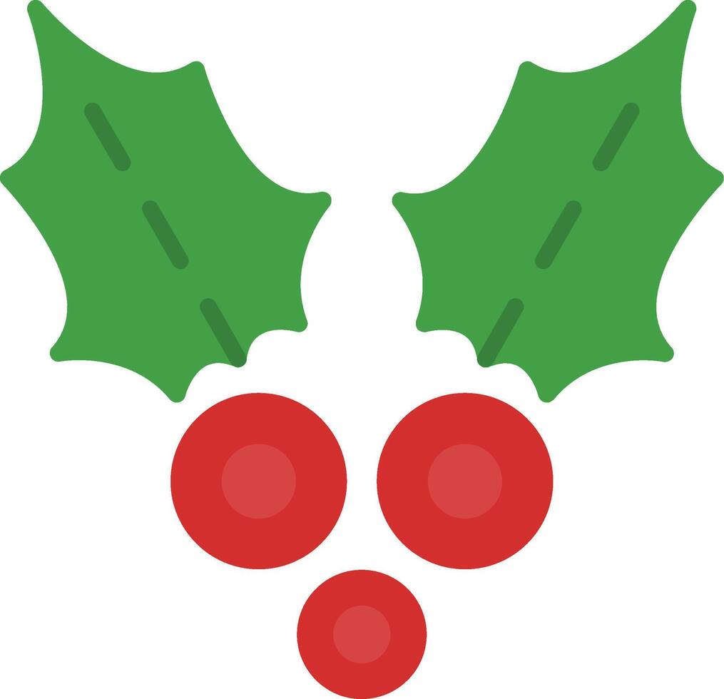 Holly Flat Icon vector