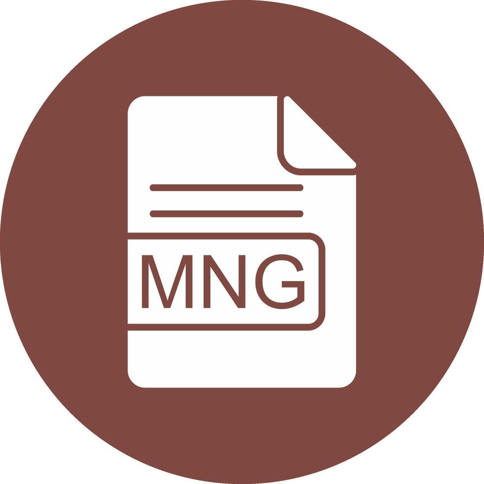 MNG File Format Glyph Multi Circle Icon vector