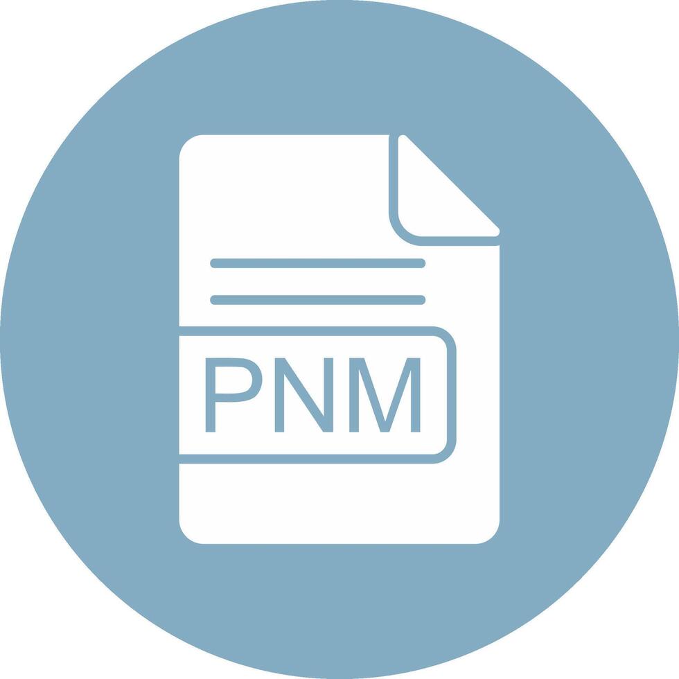 pnm archivo formato glifo multi circulo icono vector