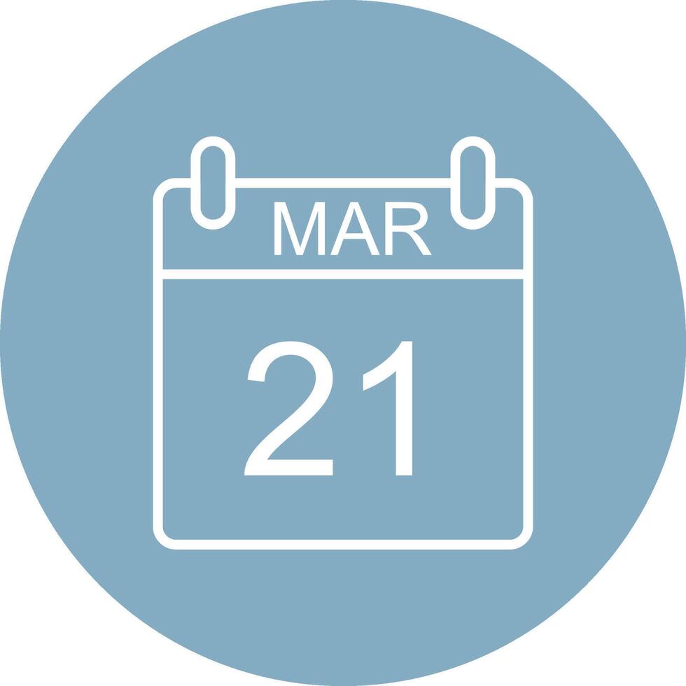 March Line Multi Circle Icon vector